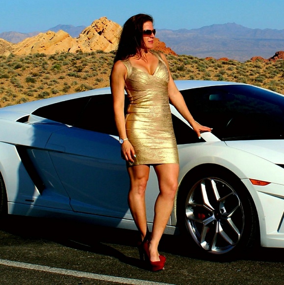 Herve leger gold dress size small - Picture 2 of 2